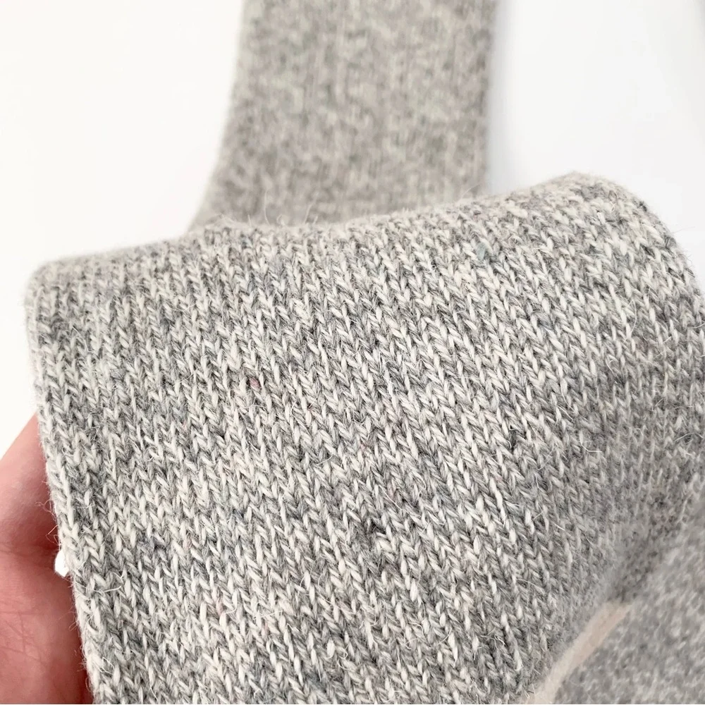 Long thick wool blend ragg boot socks (vintage sock monkey style)